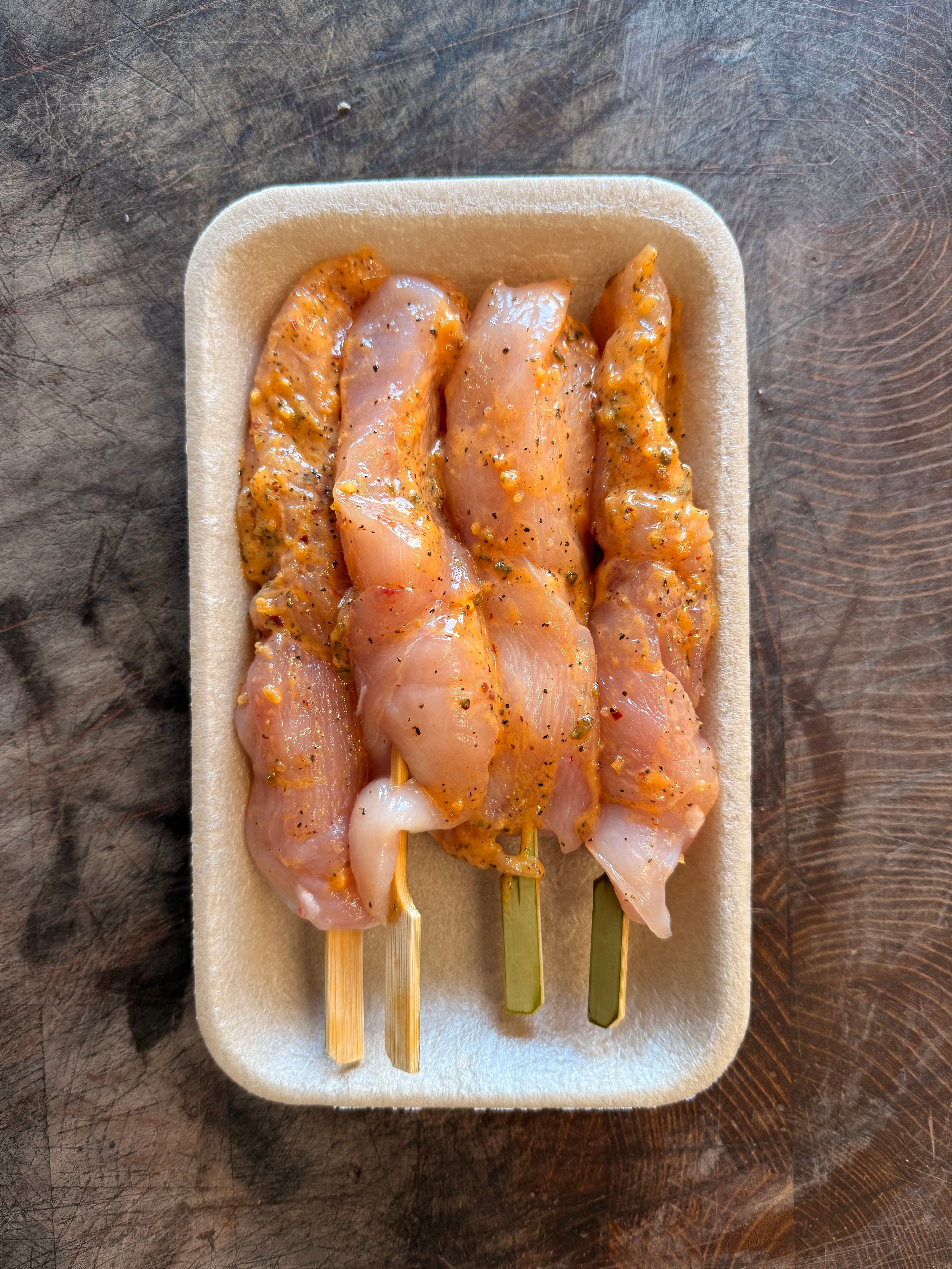 Salt & Pepper Chicken Kebabs x4